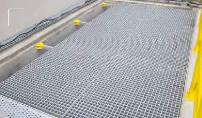 Rejillas en PRFV de Siwell para la industria